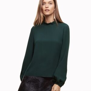Aritzia Babaton Granados Green Blouse